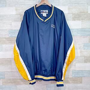 Georgia Southern University Vintage 90s Windbreaker Blue Yellow Russell Mens 3XL